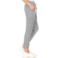 thumbnail image 5 of MediChic Womens Scrub Joggers 4-Way Stretch Anti-Wrinkle Moisture-Wicking Elastic Waistband Four Pocket Jogger Pants, Grey, S, 5 of 5