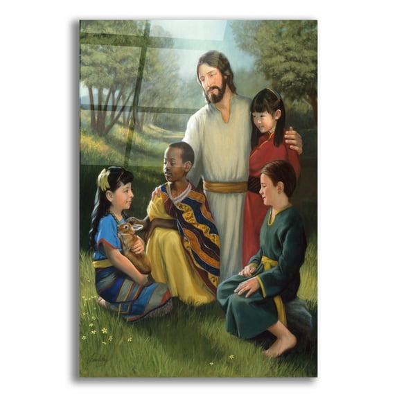 Epic Art 'Shepherd Of All' by David Lindsley, Acrylic Glass Wall Art, 12"x16"