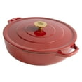 thumbnail image 1 of Chuck Hughes Brasero en Fonte, 3,9 L (4,1 qt.) Rouge, 1 of 1