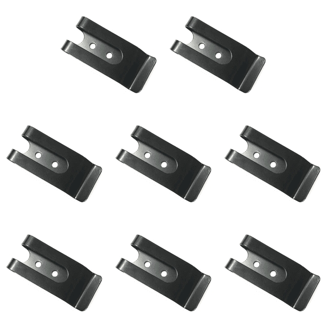 Clip Metal Con Doble Orificio Funda para Cuero DIY ()