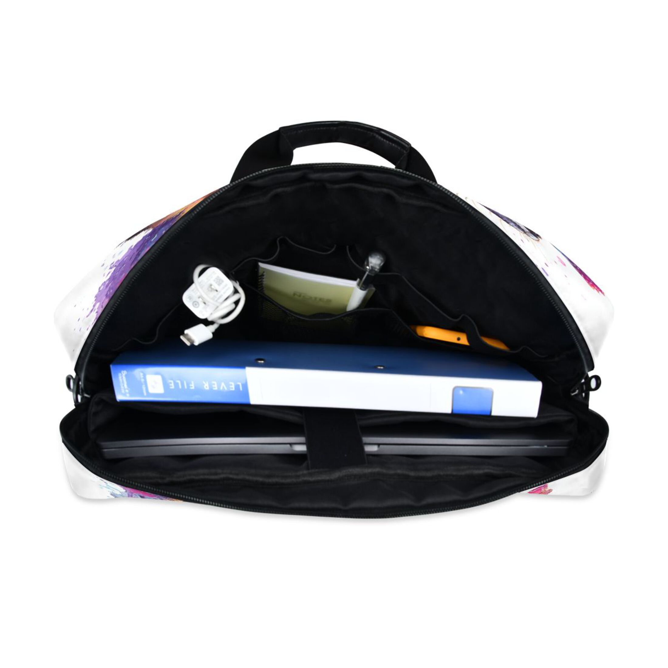16" Laptop Tote Bag Laptop Sleeve Case Computer Briefcase for Work & Travel Fox and Butterflies