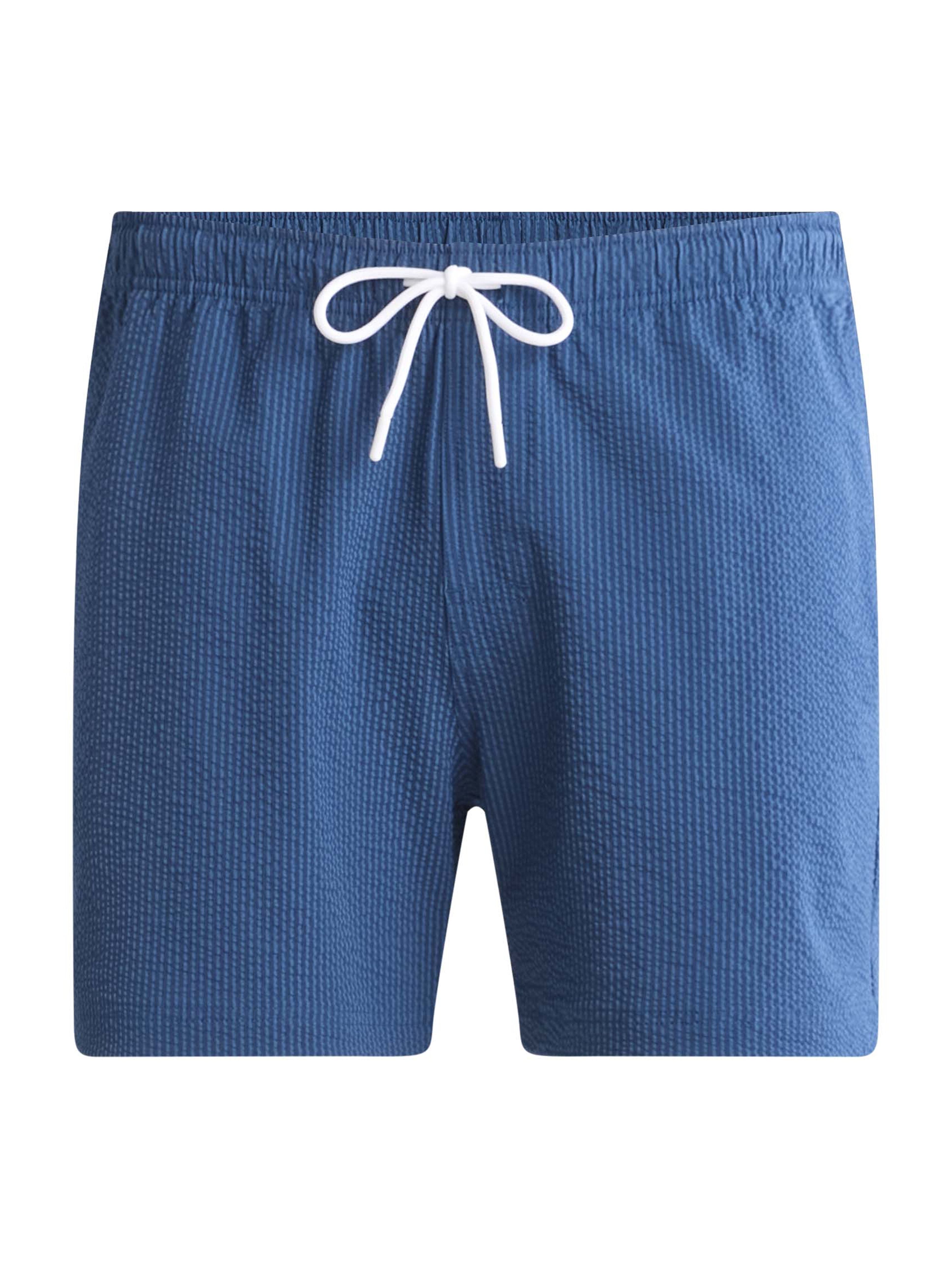 Free Assembly Men's Seersucker Swim Trunks, 5" Inseam, Sizes S-3XL