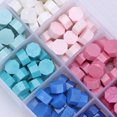 thumbnail image 3 of Sello 200pcs/box Retro Octagon Fire Painting Pills Sealing Wax Grain Beads (A), 3 of 3