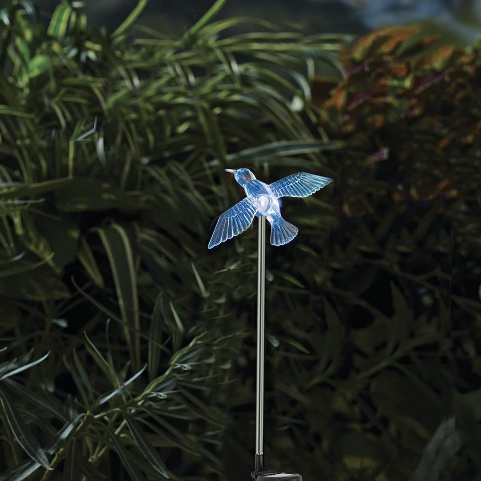Mainstays Solar Powered Color Changing LED Hummingbird Acrylic Stake Light