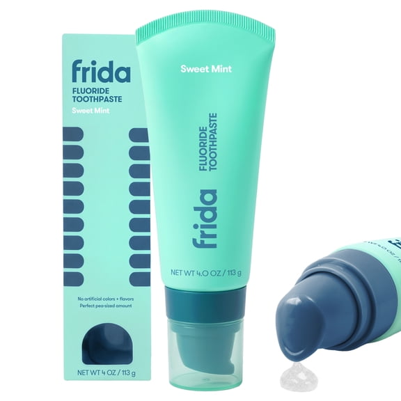 Frida For Kids Fluoride Toothpaste for Kids, Cavity Protection, Sweet Mint, 4 oz