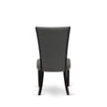 thumbnail image 3 of East West Furniture V-Style 7-Piece Wood Dining Set in Cement/Dark Gray/Black, 3 of 13