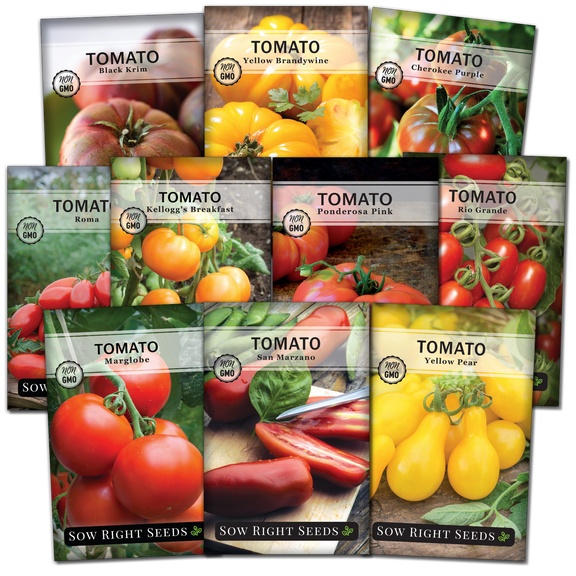 Sow Right Seeds 10 Heirloom Tomato Collection Plant Seeds