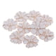 thumbnail image 3 of 10 botones decorativos de flores con diamantes de imitación y perlas artificiales para coser y hacer tú mismo. blanco + perla, 3 of 9