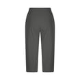 thumbnail image 6 of Stamzod Women's Golf Capri Pants Casual Yoga Dress Work Pants with Pockets Workout Athletic Travel Capris Dark Gray-1 XXL, 6 of 8