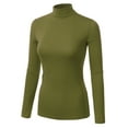thumbnail image 2 of Doublju Women's Long Sleeve Turtleneck Lightweight Pullover Top Sweater with Plus Size, 2 of 4