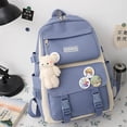thumbnail image 3 of 4Pcs School Backpack Set Primary School Bag Rucksack Backpack Set for Girls Elementary Bookbag, 3 of 7