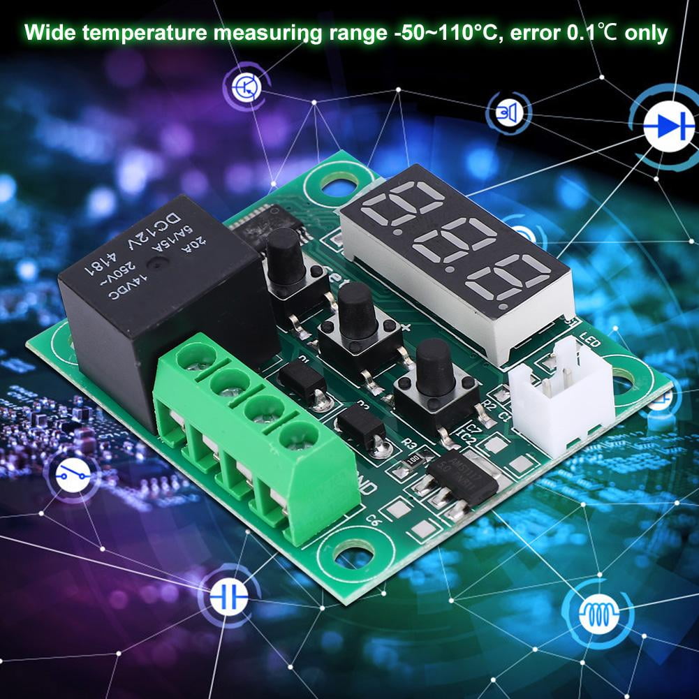 sensor 50-110°C W1209 Digital thermostat Temperature Control Switch 12V 