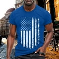 thumbnail image 2 of Qopobobo Mens Shirts Mens T Shirts Men's Cotton T-Shirts Oversized Unisex Short Sleeves Casual Loose Wash Solid Basic Tee Tops Blue,M, 2 of 4