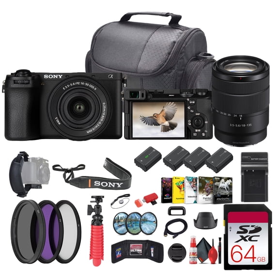 Sony a6700 Mirrorless Camera with 16-50mm & 18-135mm Lenses   Accessory Kit (International Model)