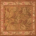thumbnail image 1 of Ahgly Company Indoor Square Animal Orange Traditional Area Rugs, 5' Square, 1 of 1