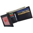 thumbnail image 4 of Genuine Leather Lambskin Wallet Side Flap and Credit Card ID Holder Wallet 92, 4 of 22