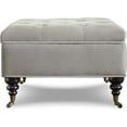 thumbnail image 4 of Serta Abbot Tufted Ottoman with Storage, Gray, 4 of 7