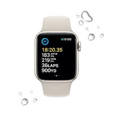 Apple Watch SE 3 (GPS) 40mm Starlight Aluminum Case with Starlight Sport Band - S/M
