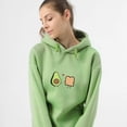 thumbnail image 2 of KEEVICI Cute Avocado Vegan Bread Cartoon Sudaderas con capucha para mujer Adepaton WMZY-667-1, 2 of 7