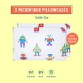 thumbnail image 2 of Wildkin Kids 2 pack Toddler Pillowcases (Robots), 2 of 5
