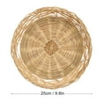 thumbnail image 3 of 6 Pcs Wicker Paper Plate Holders, MODANU 9.84 inch Paper Plate Holders Wicker Heavy Duty, Wicker Paper Plate Holder, Bamboo Paper Plate Holders, Brown, 3 of 8