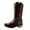 B-Brown, variant on Women's Cowboy Boots Square Toe Mid Calf Western Riding Boots Fashion Dress Chunky Low Heel Cowgirl Boot