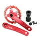 thumbnail image 1 of Juego de bielas de bicicleta 104BCD BMX Soporte inferior de bicicleta 170 Red_36T Sunnimix Brazo de manivela de bicicleta plegable, 1 of 8