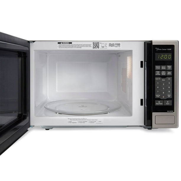 Panasonic - SASA です Panasonic Silver Countertop Microwave Oven, 1.3 cu. ft