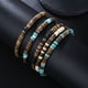 thumbnail image 2 of Nvzi Pulseras de cuentas de madera Pulseras elásticas Pulseras de joyería y hombres-E, 2 of 4