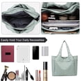 thumbnail image 4 of Práctico bolso de mano, bolso de hombro informal para mujer, gimnasio, trabajo de viaje, compras, comestibles MFZFUKR BST3008934-3, 4 of 5