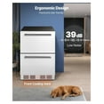 thumbnail image 6 of 24 Inch Drawer Refrigerator, Stainless Steel Dual Drawer Fridge, 4.9 cu.ft Under Counter Refrigerator for Home, Office, Outdoor Kitchen, Adjustable Temperature, 6 of 9