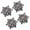 4 PCS Black, variant on veasfak 4Pcs Bling Rhinestone Buttons DIY Sewing Wedding Flower Embellishments Decor 4 4 PCS