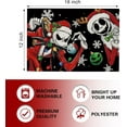 thumbnail image 2 of Christmas Jack Placemats Set of 4, Xmas Ball Snowflake Dining Place Mats Table Decor, Winter Funny Holiday Home Kitchen Decoration 12 x 18 Inch, 2 of 6