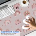 thumbnail image 2 of Long Mouse Pads for Desk,Pink Boho Bohemia Rainbow Hearts Pattern Desk Mats on Top Of Desks, Desk Mouse Pad Extra Large with 3mm Non-Slip Base and Stitched Edge for Gaming,Office,Work,Home 47.3"x23.6", 2 of 6