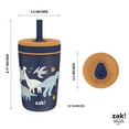 thumbnail image 4 of Zak Designs 12oz Kelso Toddler Cups For Travel or At Home, Vacuum Insulated Stainless Steel Sippy Cup With Leak-Proof Design is Perfect For Kids (Zaksaurus), 4 of 12