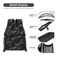 thumbnail image 4 of Yiaed Cool Sports Car Print School Backpack College Backpack Daypacks for Students High School Spacious and Durable Daypack for Work and Travel-One Size, 4 of 6