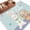 Blue, variant on Area Rugs 2.7'x5', Happy Easter Carpet for Living Room Bedroom Dining Room, Cute Bunny Colorful Eggs Spring Flowers Green Throw Kitchen Rugs Non Slip Washable Rectangle Indoor Outdoor Rugs