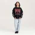 thumbnail image 3 of Women's Gameday Couture  Black Rutgers Scarlet Knights Pure Victory Relaxed Rhinestone Pullover Sweatshirt, 3 of 4