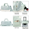 thumbnail image 3 of Sports Gym Bag, Travel Duffel Bag with Wet Pocket & Shoes Compartment Weekender Bag for Women and Men，Green, 3 of 6