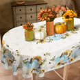 thumbnail image 4 of Thanksgiving Fall Tablecloth for Round,Oval,Rectangle Tables,Waterproof Pumpkin Fall Table Cloths for Dining Room Indoor Outdoor Table Cover - 60x102 Inch, 4 of 6