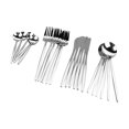 thumbnail image 2 of Juego de cubiertos de Acero inoxidable ZHCH 24 piezas con 6 cucharas de postre 6 cucharas 6 cuchillos 6 tenedores, 2 of 5