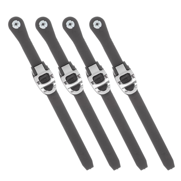 LULULION Roller Skate Buckles Black PP Easy-Install Replacement Straps 4Pcs