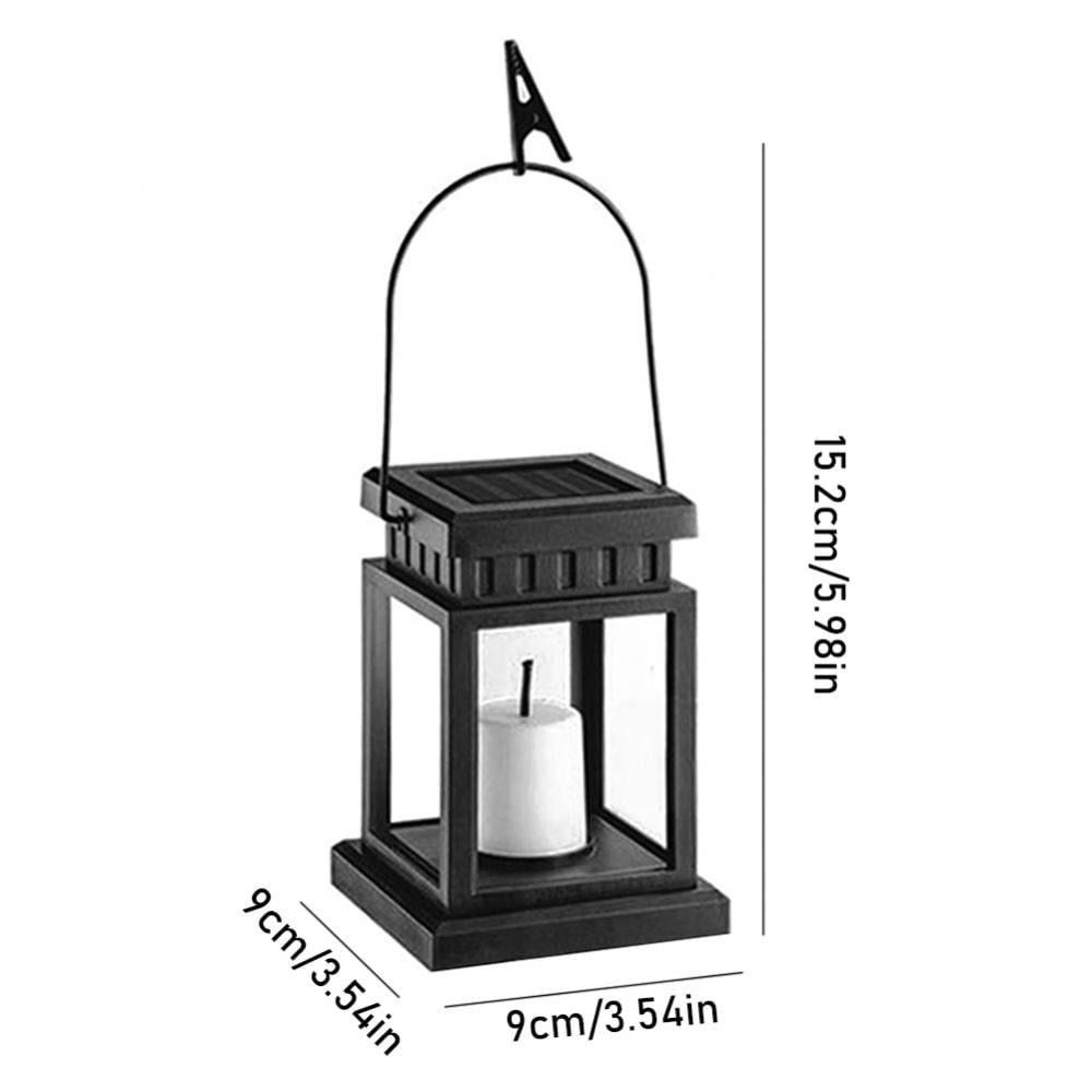Sunklly Waterproof LED Outdoor Candle Lantern Decorated Details about   Hanging Solar Lights 