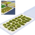 thumbnail image 4 of ZheElen 25x Simulation Cluster Green Grass for Train Scenery Decor Accessory Model Landscape Light Green 6mm 1Set, 4 of 6