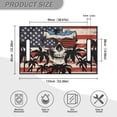thumbnail image 5 of Jeiento Skull Golf Cart Seat Covers Comfortable Non-Slip Golf Cart Seat Blanket Towel American Flag Club Car Seat Covers Breathable Portable Easy to Install, 5 of 5