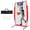 Red, variant on Sturdum 7 x 4 ft Baseball Pitching Screen, Portable I-Screen Pitcher's Protective Net for Batting Practice & Field Training, Quick Setup with Carry Bag