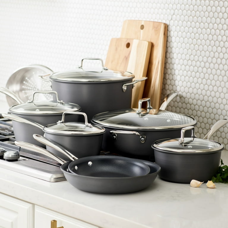Nonstick Induction Cookware Sets - 13 Piece Nonstick Cast Aluminum Pots and  Pans