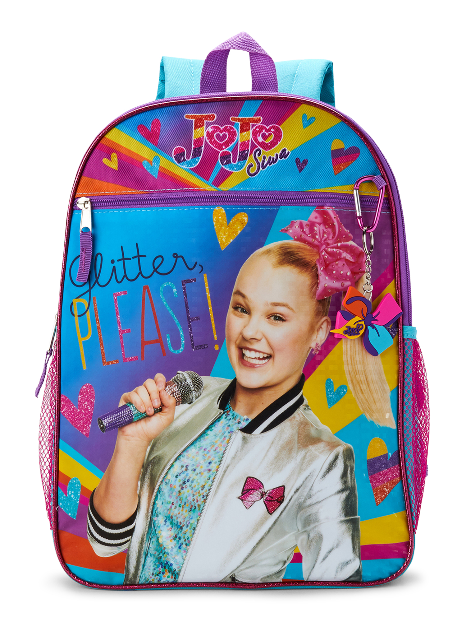 Nickelodeon JoJo Siwa Girls' Blue Pink Child Backpack with Lunch Bag 5 ...