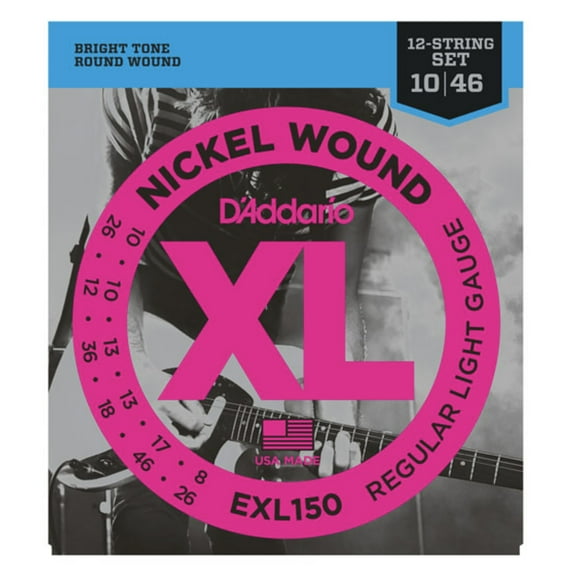 Strings,E.Gtr XL Nick 10-46 RegLght 12st