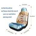 thumbnail image 5 of Sikiie Beach Starfish Shell Car Seat Covers 2PCs Front Car Seat Covers Universal fit for Most Cars SUVs and Trucks-1, 5 of 9